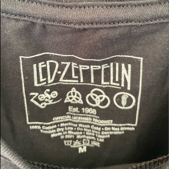 Led Zeppelin T-Shirt NWOT Black Size M - Picture 4 of 4